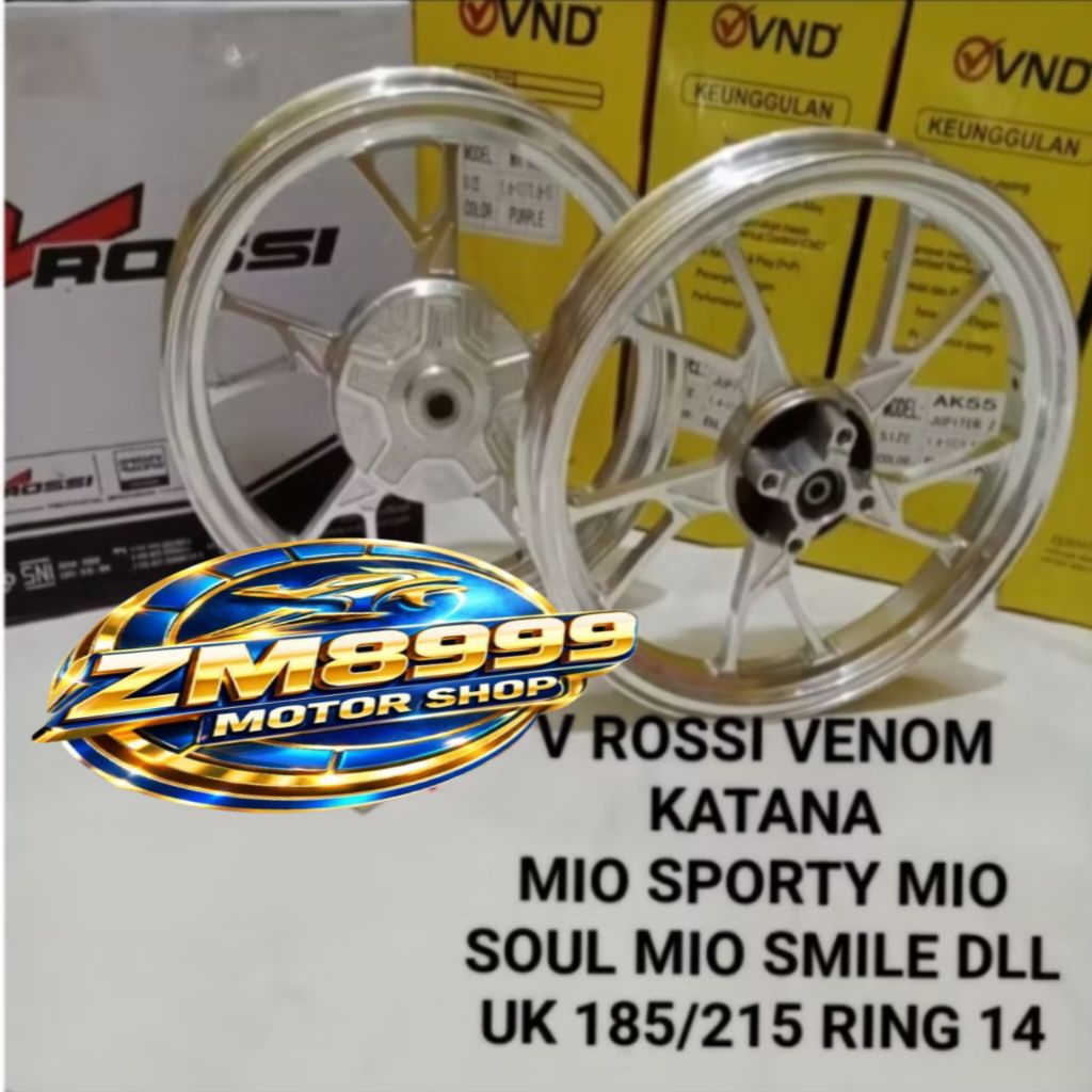 VELG RACING V ROSSI KATANA MIO SPORTY MIO SOUL MIO SMILE UKURAN 185/215 RING 14