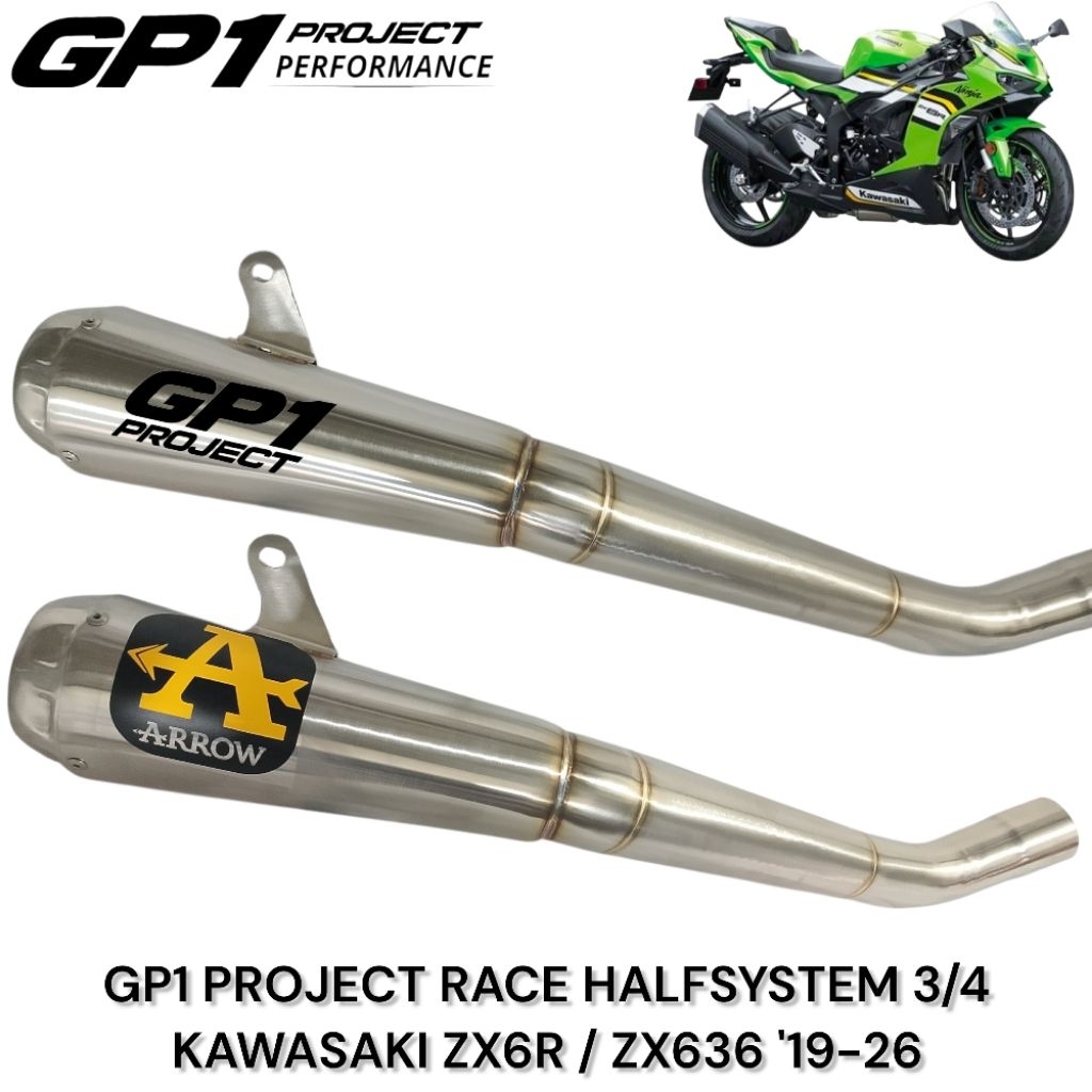 GP1 PROJECT Race ZX636 ZX6R '19-26 Halfsystem Arrow prorace Austin racing sc project