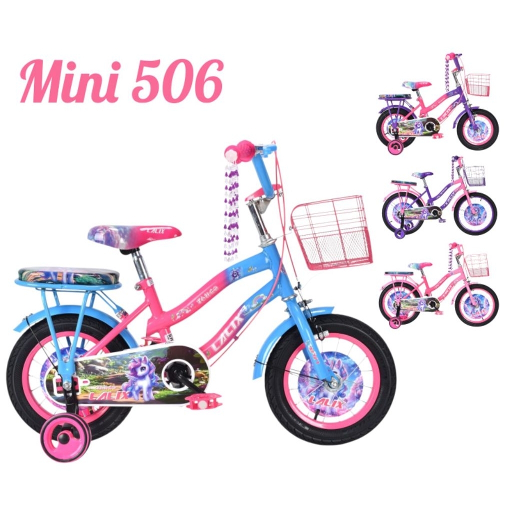 Sepeda Anak Perempuan Mini 12 16 18 Inch Tango Lalix 506 Terbaru