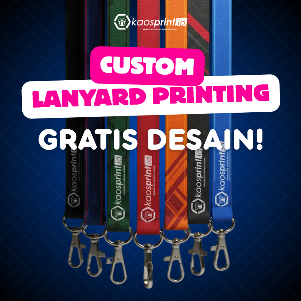 CETAK LANYARD / TALI ID CARD CUSTOM PREMIUM HASIL PREMIUM