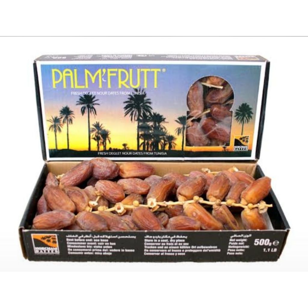 Kurma Palm Fruit 500gram Tunisia Tangkai Original
