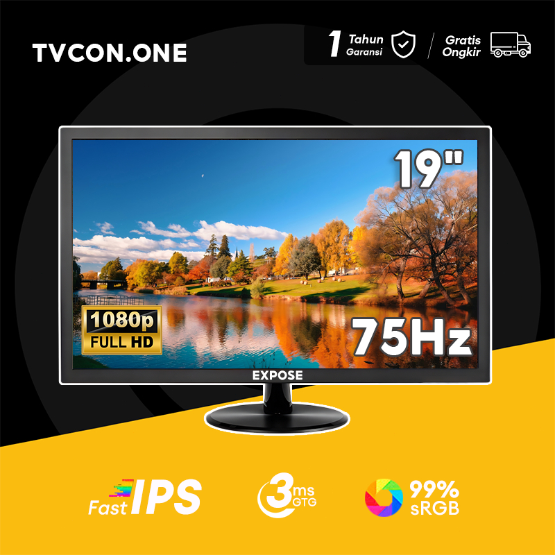 Monitor 19 / 22 / 24 / 27 Inch Fast IPS 75Hz/165Hz FHD 1080P 3ms Gaming Monitor VGA HDMI DP