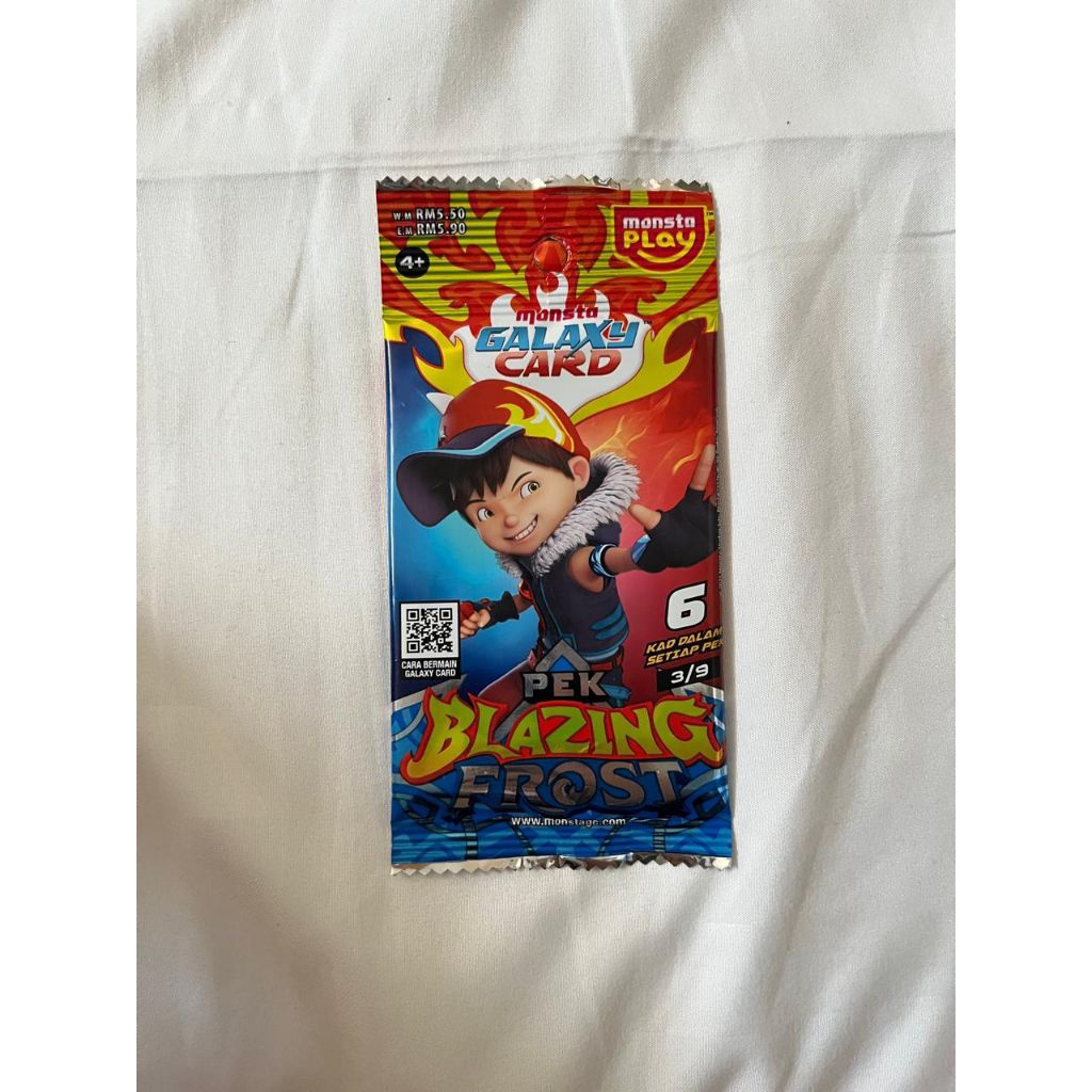 Kartu BoBoiBoy Pek Blazing Frost ORI Malaysia 3/9 (Hologram BoBoiBoy Frostfire)