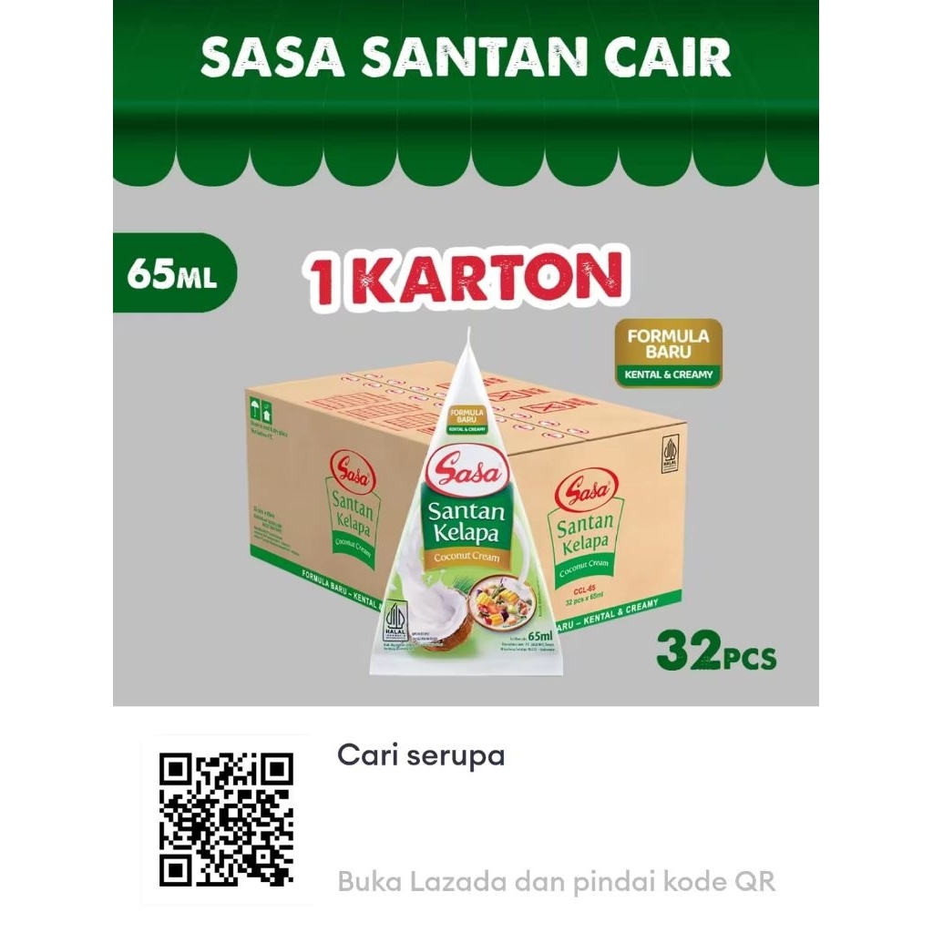 SASA SANTAN 65 ML KARTONAN