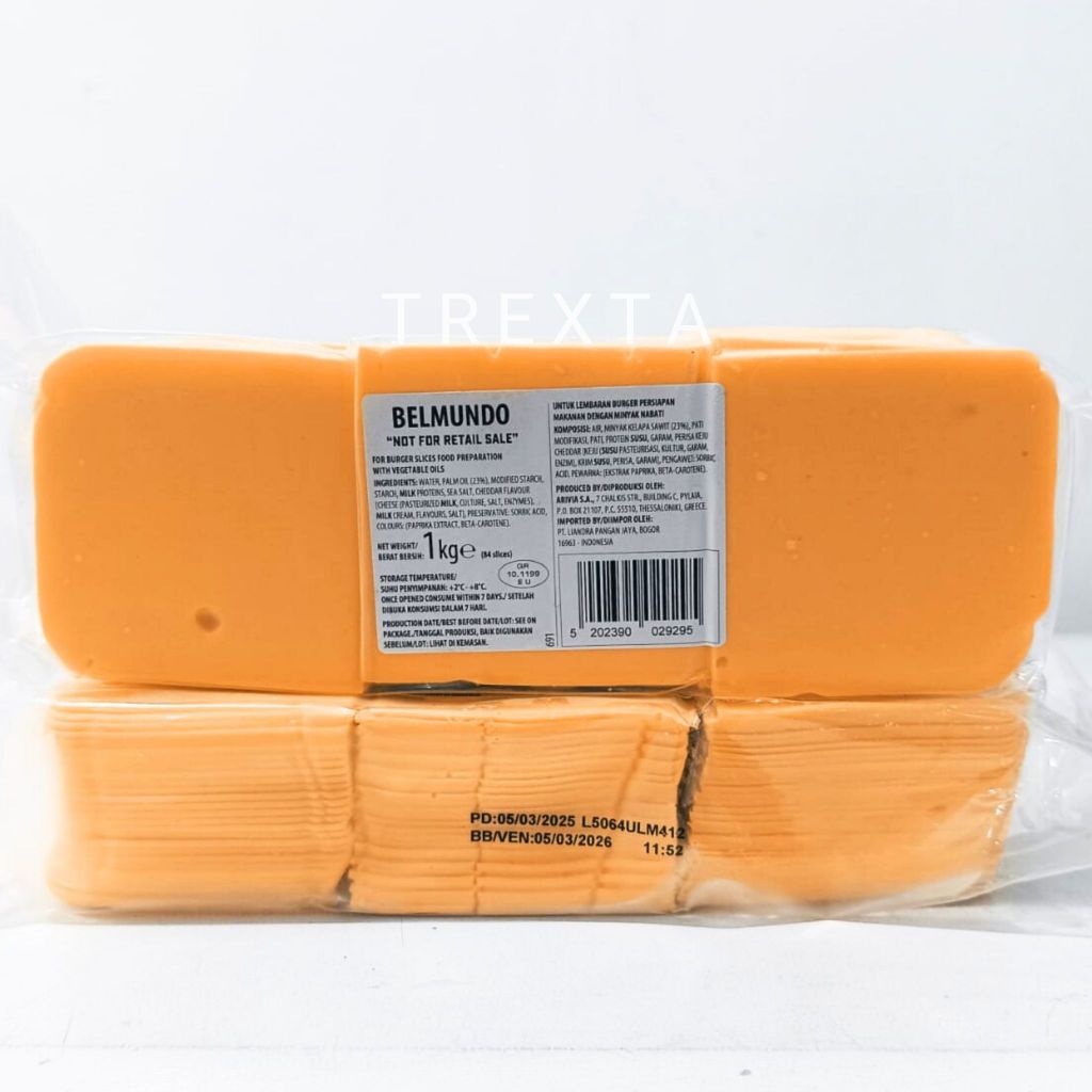 BELMUNDO BURGER SLICE / KEJU BURGER / ANALOG BURGER SLICE - 1KG