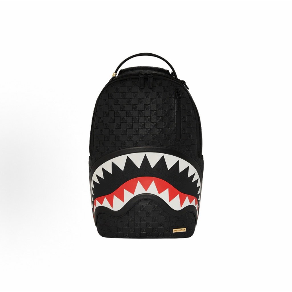 Sprayground Black Out Sharks Backpack Original / Tas Ransel Sprayground Authentic