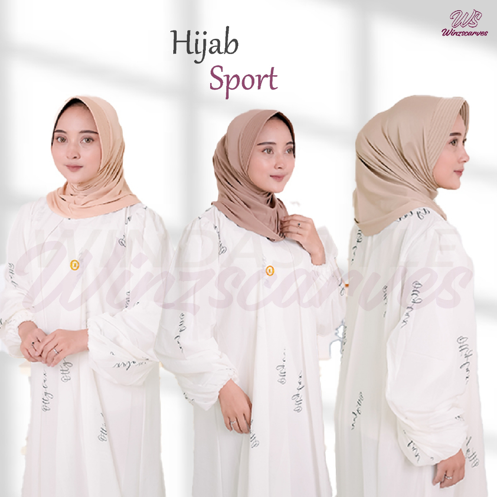 Jilbab Instan Kerudung Bergo Hamidah Hijab Sport Olahraga Warna Termurah Best Seller