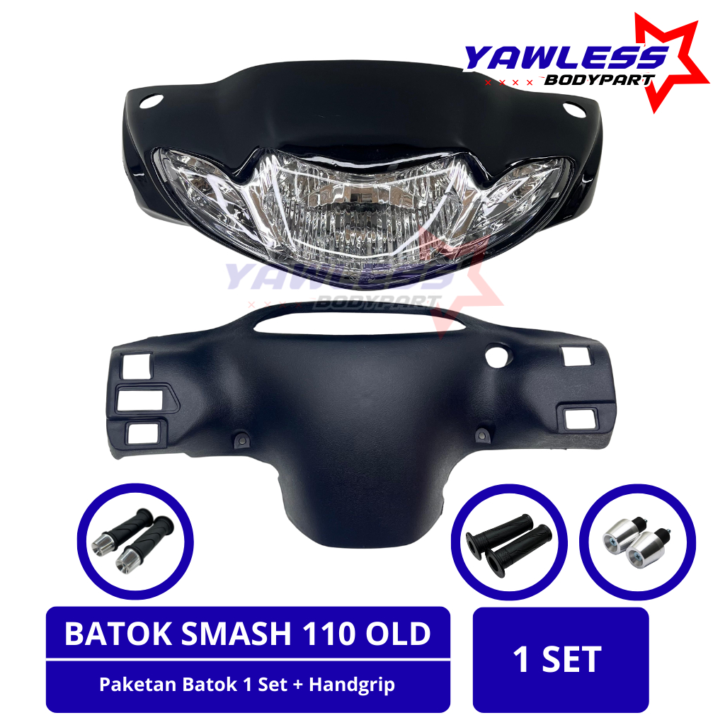 batok smash 110 + reflektor smash / batok depan smash 110 lama Hitam
