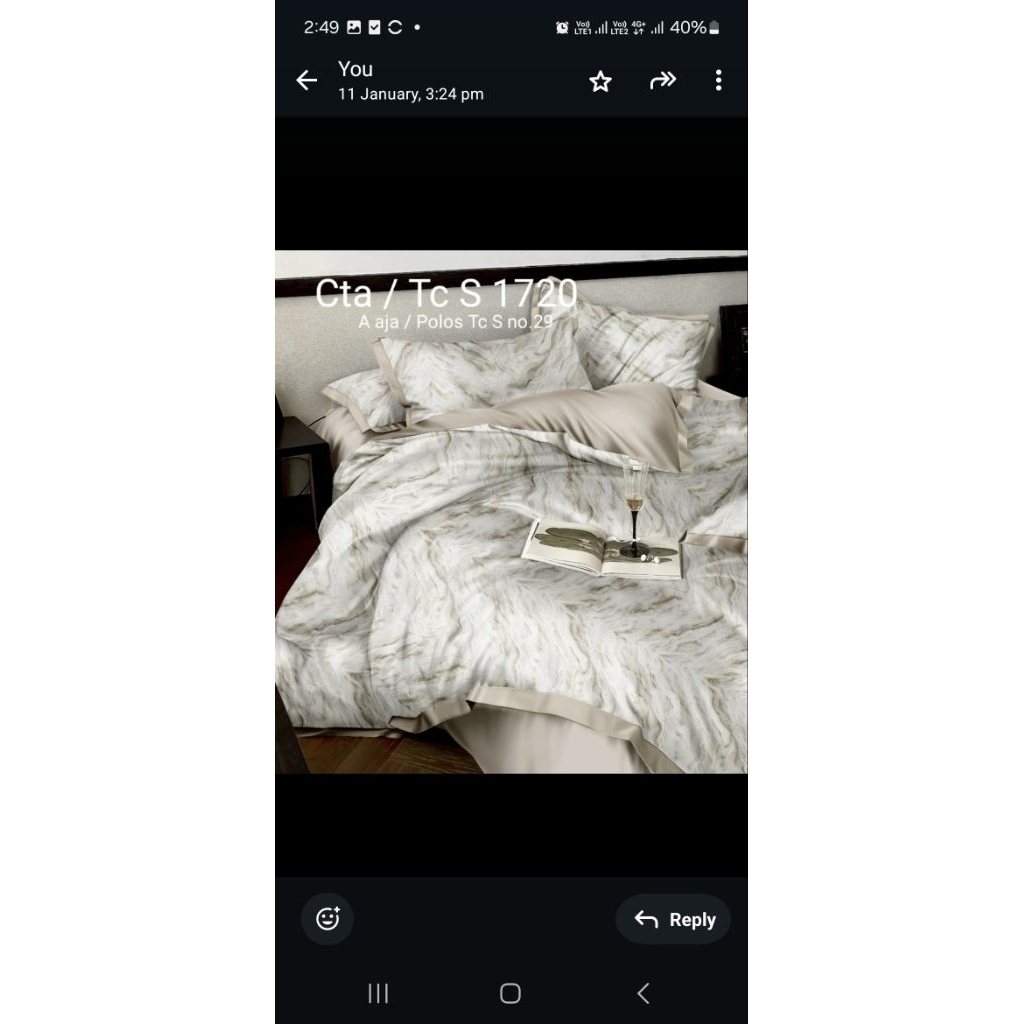 set sprei Tencel kak Molina