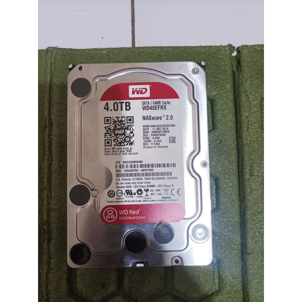 Hardisk HDD NAS 4 TB WD Exelent 100 %