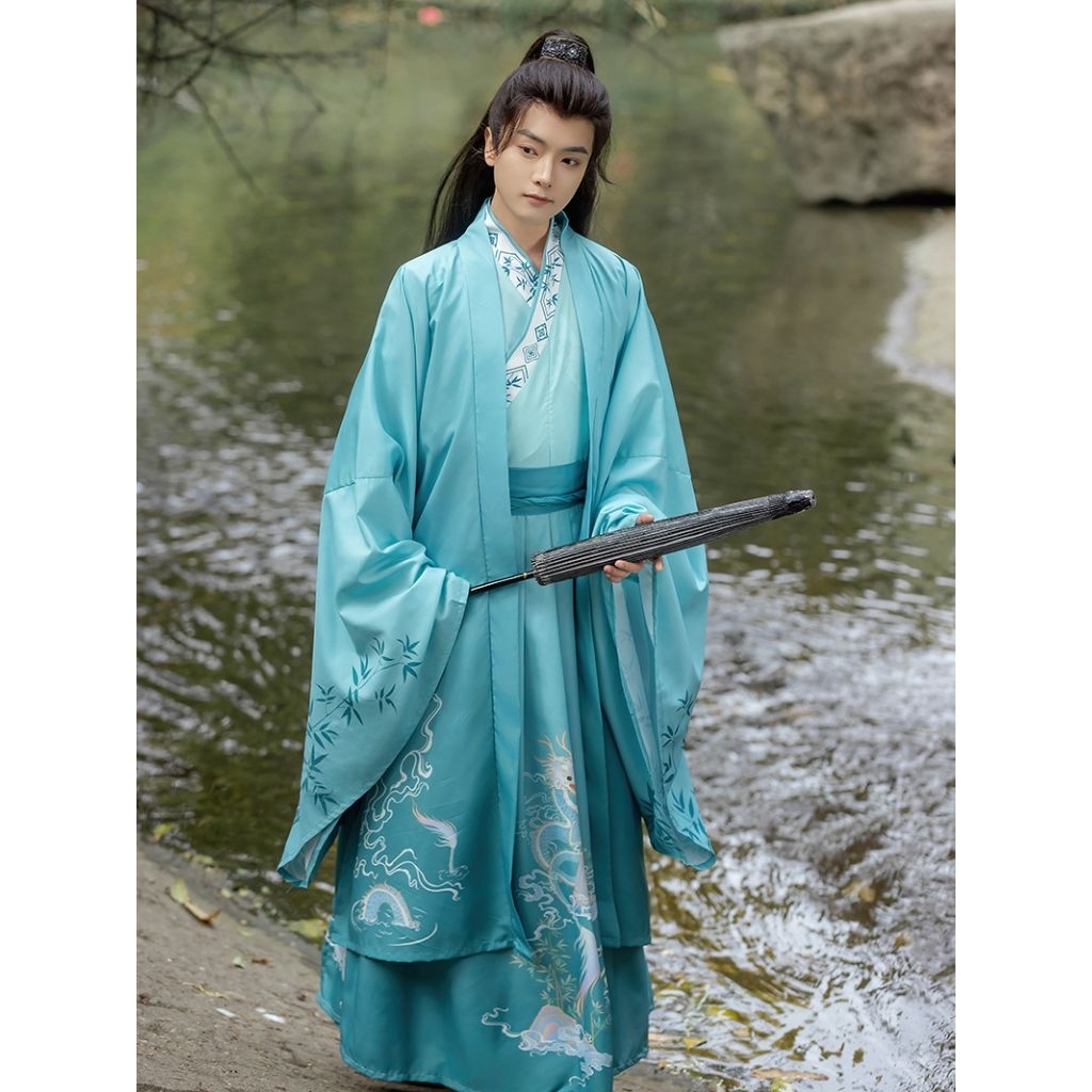 [ICEWAY] READY STOCK Hanfu Tradisional China Imlek Kostum Pria Wanita Tradisional Tiongkok Dynasty