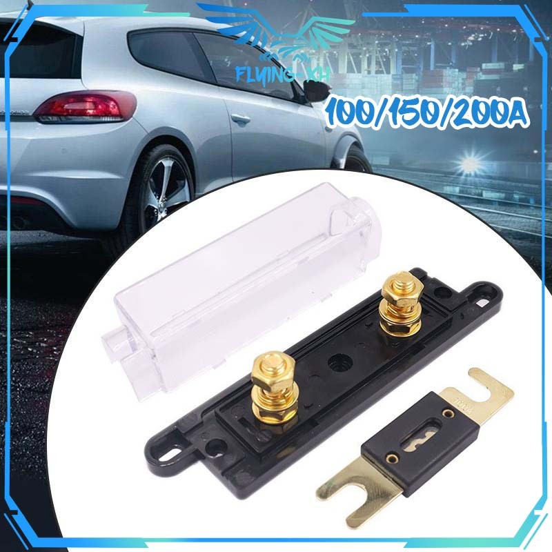 Box Fuse Sekring ANL Mobil Tempat Sekring Mobil 100/150/200A Dudukan Sikring Mobil Sekring Audio Box