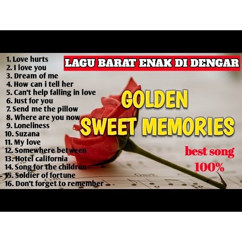Flashdisk 16GB Full Berisi Lagu MP3 LAGU BARAT ENAK DI DENGAR || GOLDEN SWEET MEMORIES