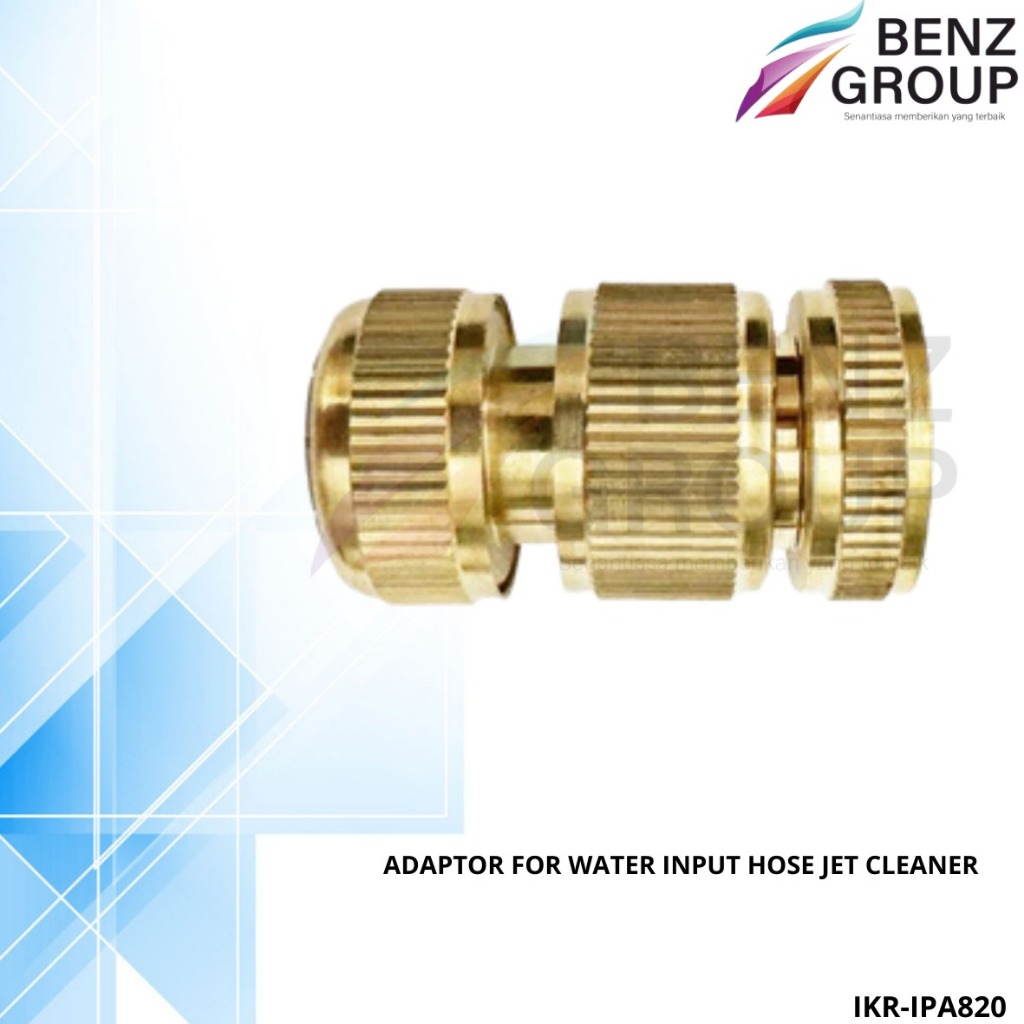 Ikura Tools Adaptor Quick Release Selang Sedot Set Mesin Jet Cleaner Cuci Mobil Motor Tekanan Tinggi