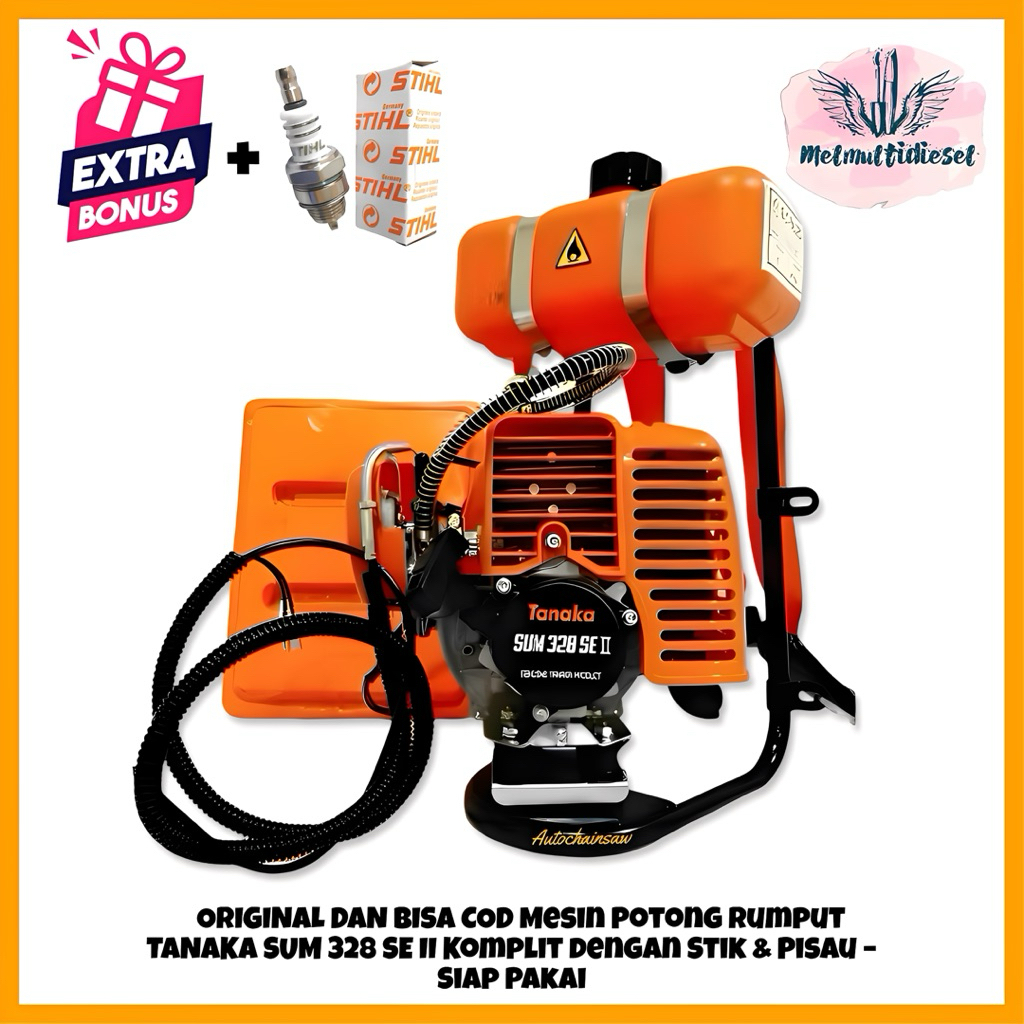 Mesin Potong Rumput Tanaka SUM 328 SE II Original .Mesin Potong Rumput Tanaka SUM-328 SE II Komplit 
