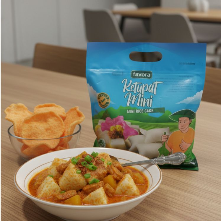 FAVORA KETUPAT MINI / KETUPAT INSTAN / MINI RICE CAKE 400GR