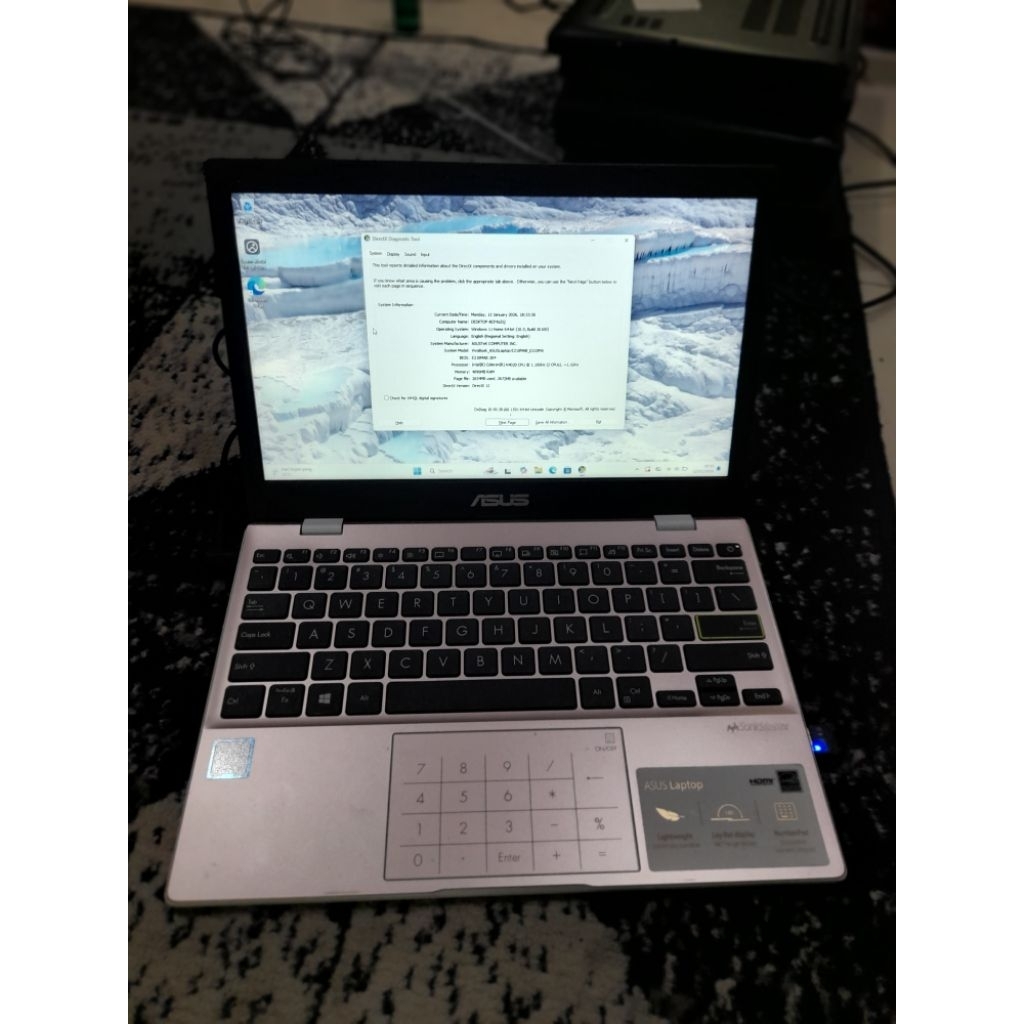 Asus vivobook Celeron N4020//Lapto sekolah dan belajar