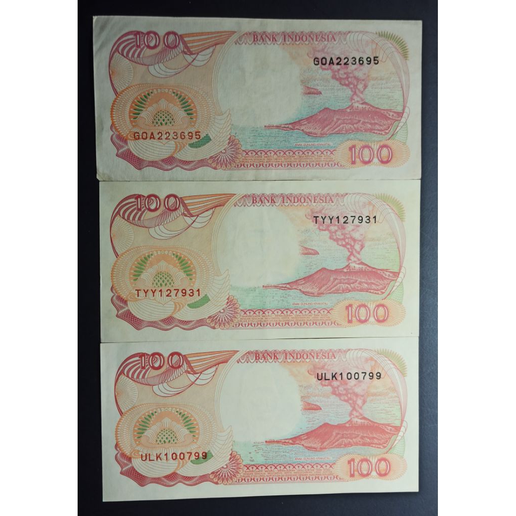 uang kuno Indonesia 100 rp phinisi p2654
