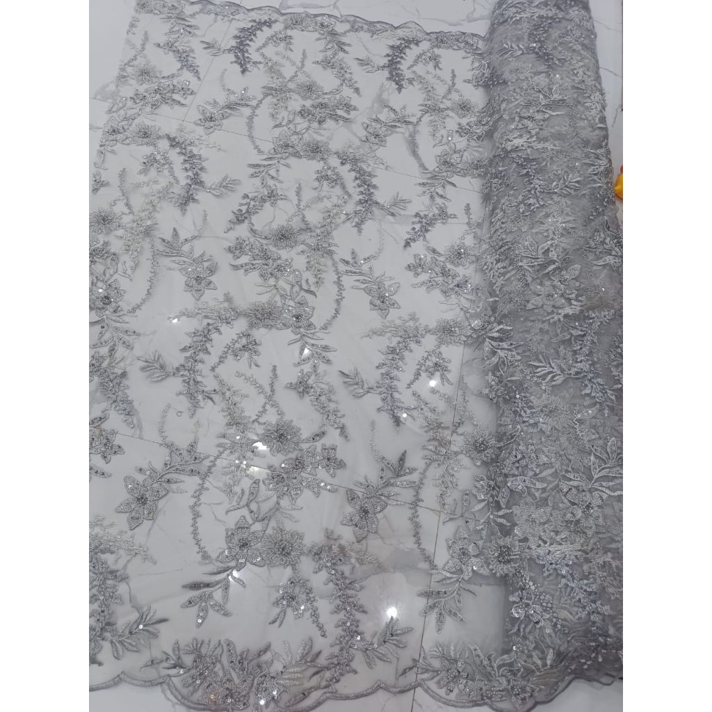 bahan tile bordir full payet