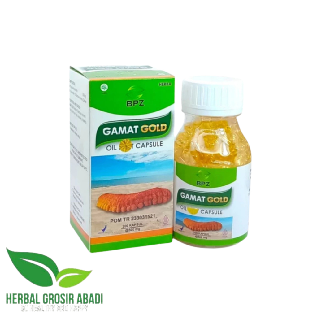 Gamat Gold Oil BPZ 200 Kapsul | Mengandung Ekstrak Gamat | Kapsul Gamat Gold Original