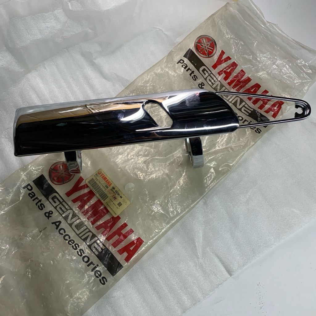 Protector Muffler cover pelindung tutup knalpot 2 Scorpio G SX4 lama old YAMAHA GENUINE PARTS / YGP 