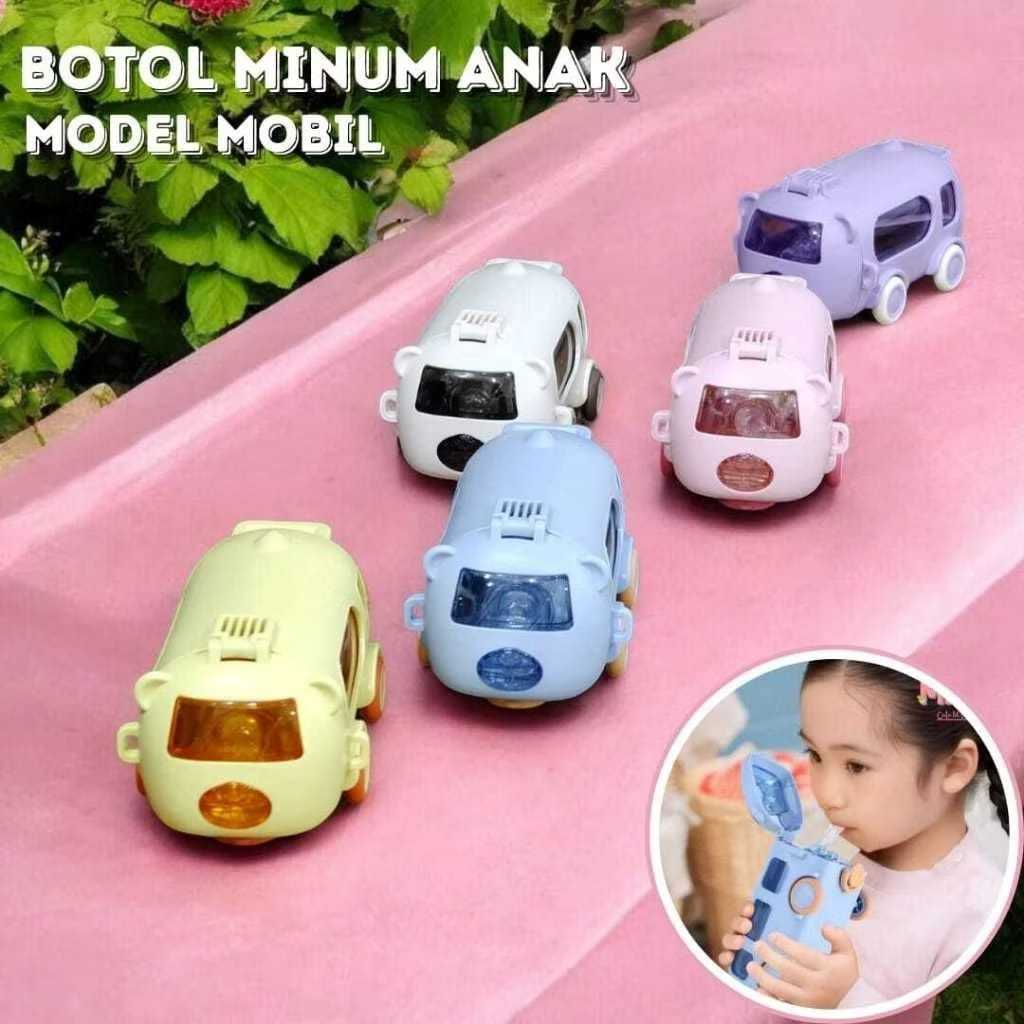Botol Air Minum Anak Bentuk Bus 550ml Botol Minum Anak Flip Top Bus Botol Minum Bus Anak Free Mainan