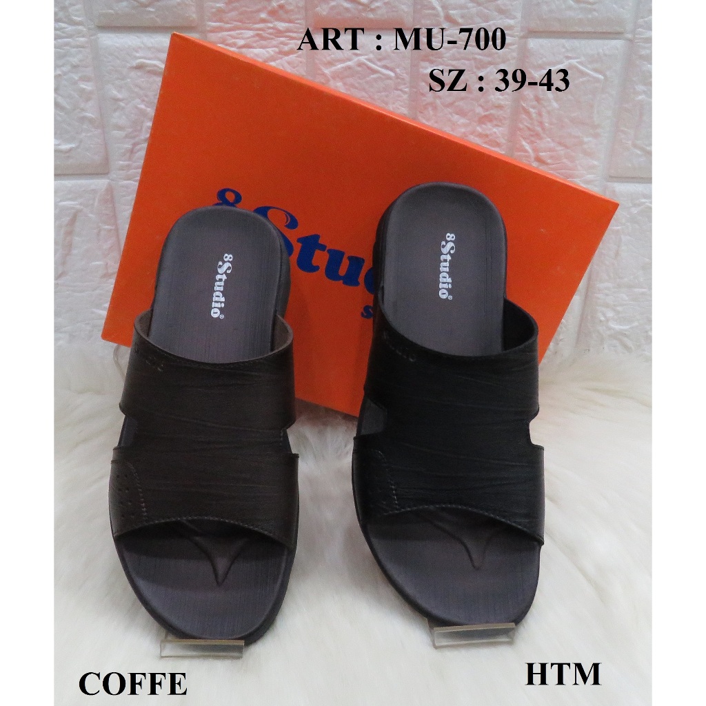 SANDAL KULIT PRIA MEREK STUDIO ART MU-700 PRICE RP 243.900 BRAND ORIGINAL