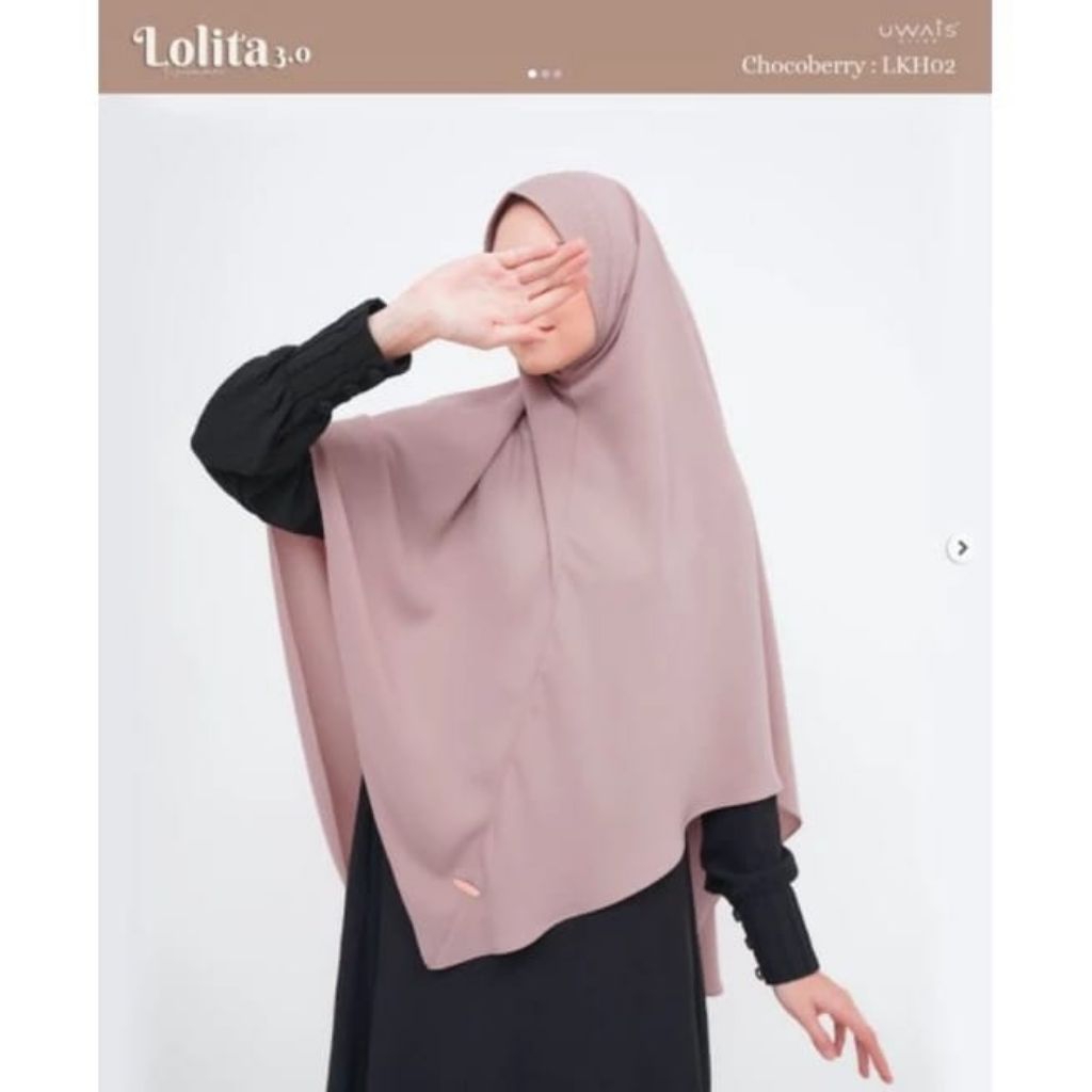 HIJAB INSTAN/KERUDUNG INSTAN LOLITA KHIMAR BY.UWAIS BAHAN CREPE DAILY