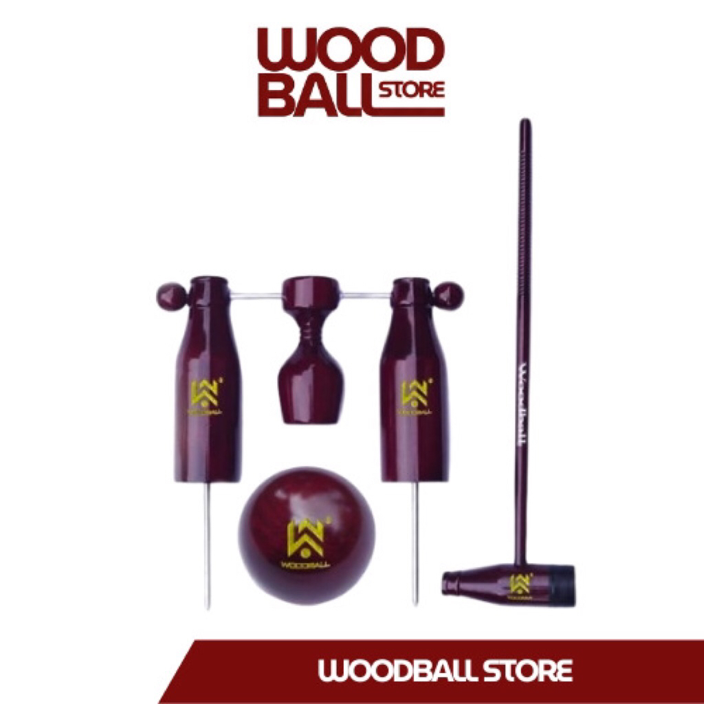 Woodball Set  Merk W-Woodball ( Mallet Bola Gate )
