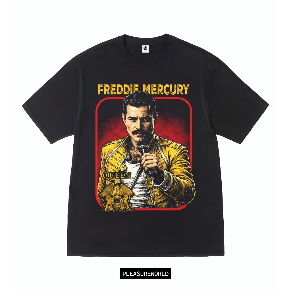Kaos Band Freddie Mercury - Queen | Baju Band Queen