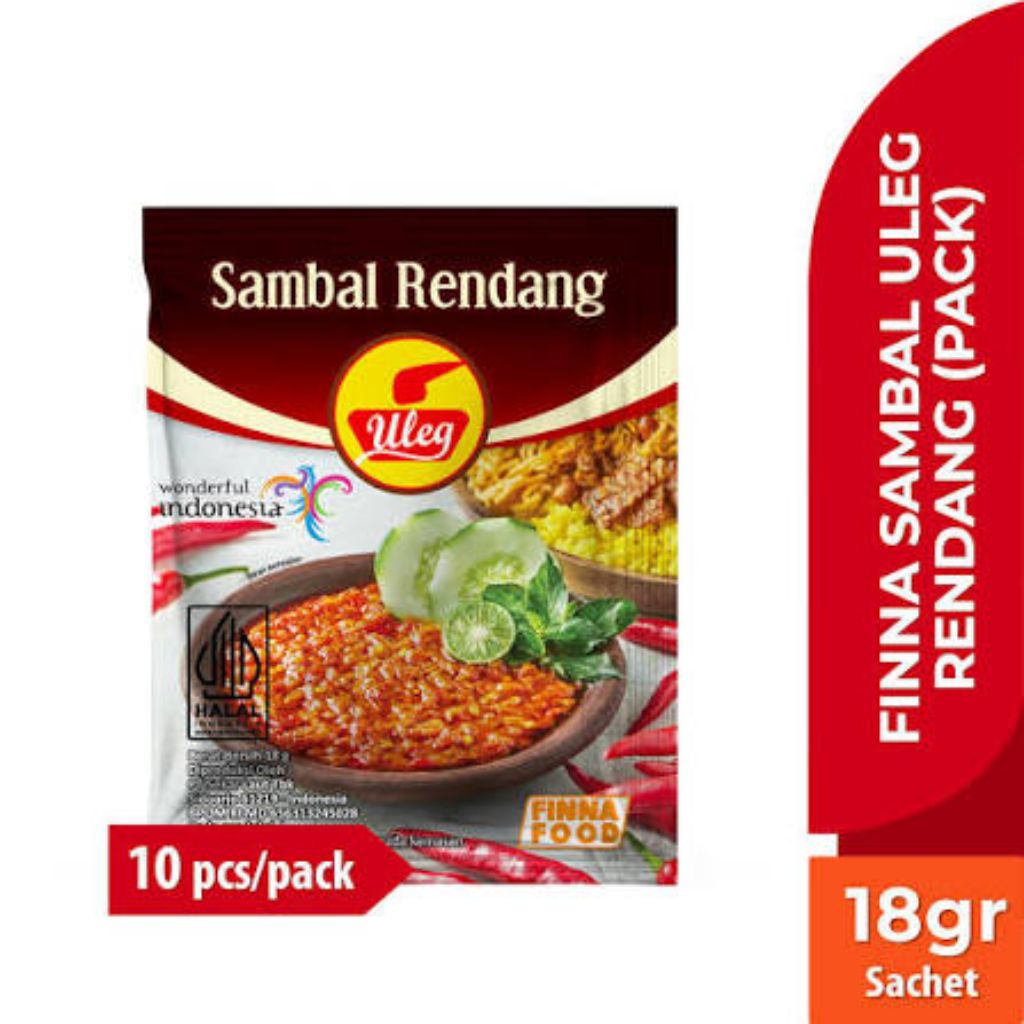 Sambal Uleg Rendang Finna Sachet 10 Pcs