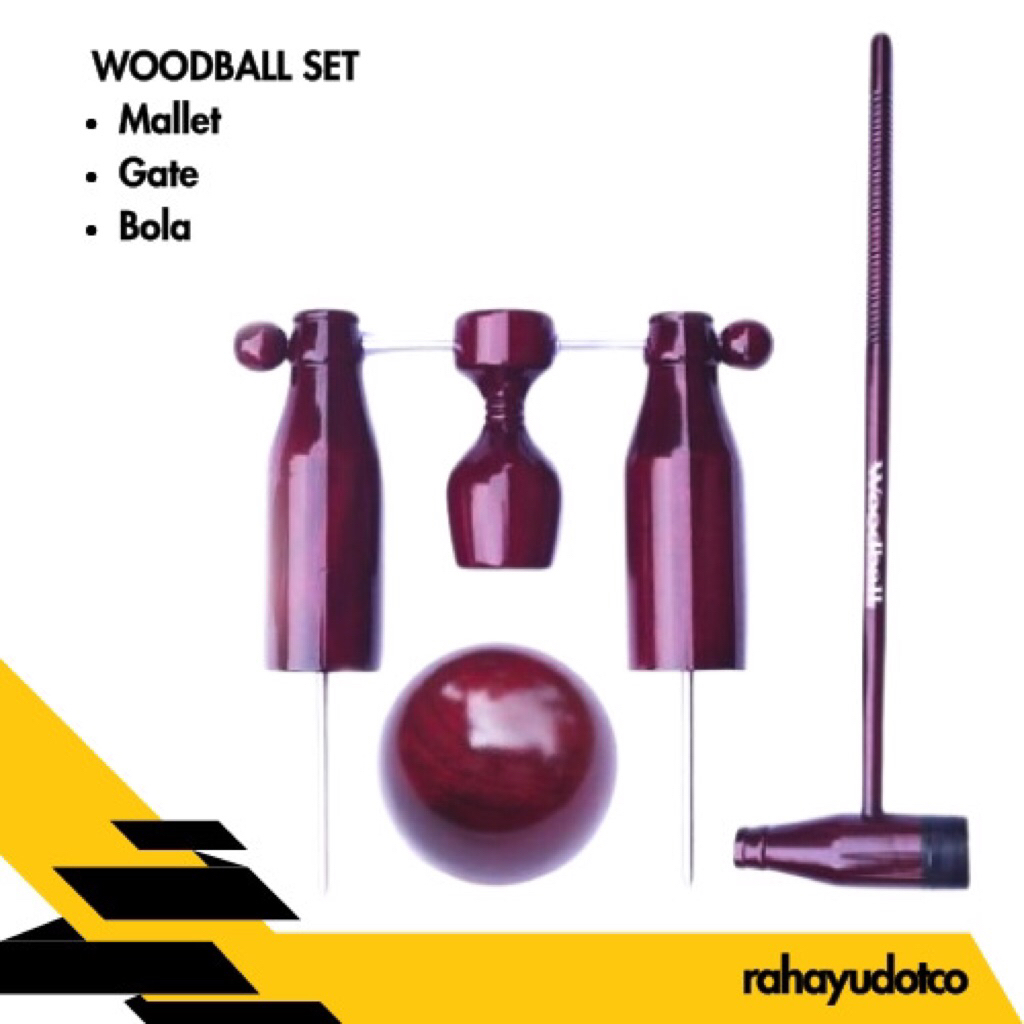 Woodball Set ( Mallet Gawang bola )