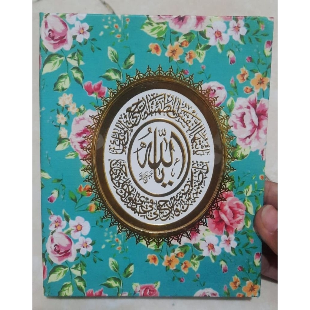 Buku Yasin Hard Cover Doff Motif Bunga HVS 128 Halaman