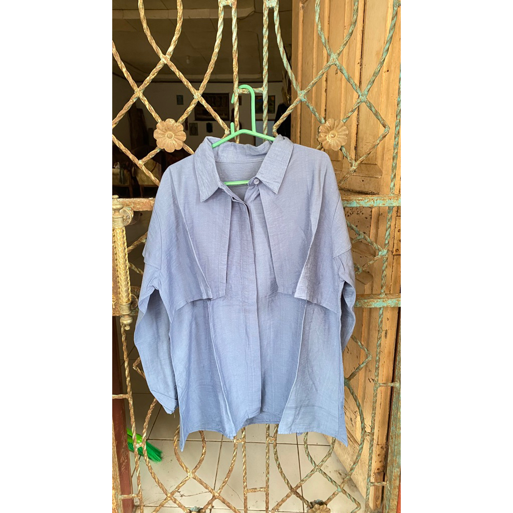 Preloved blouse navy