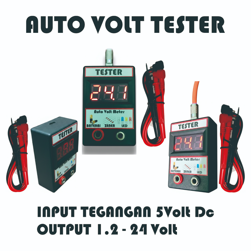 Tester Led auto volt, backlihgt tv, dioda zener, baterai