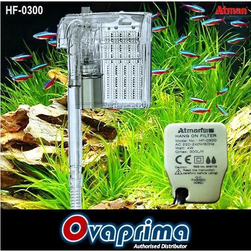 Atman HF0300 Filter Gantung Aquarium/Aquascape Hang-on Filter HF-0300