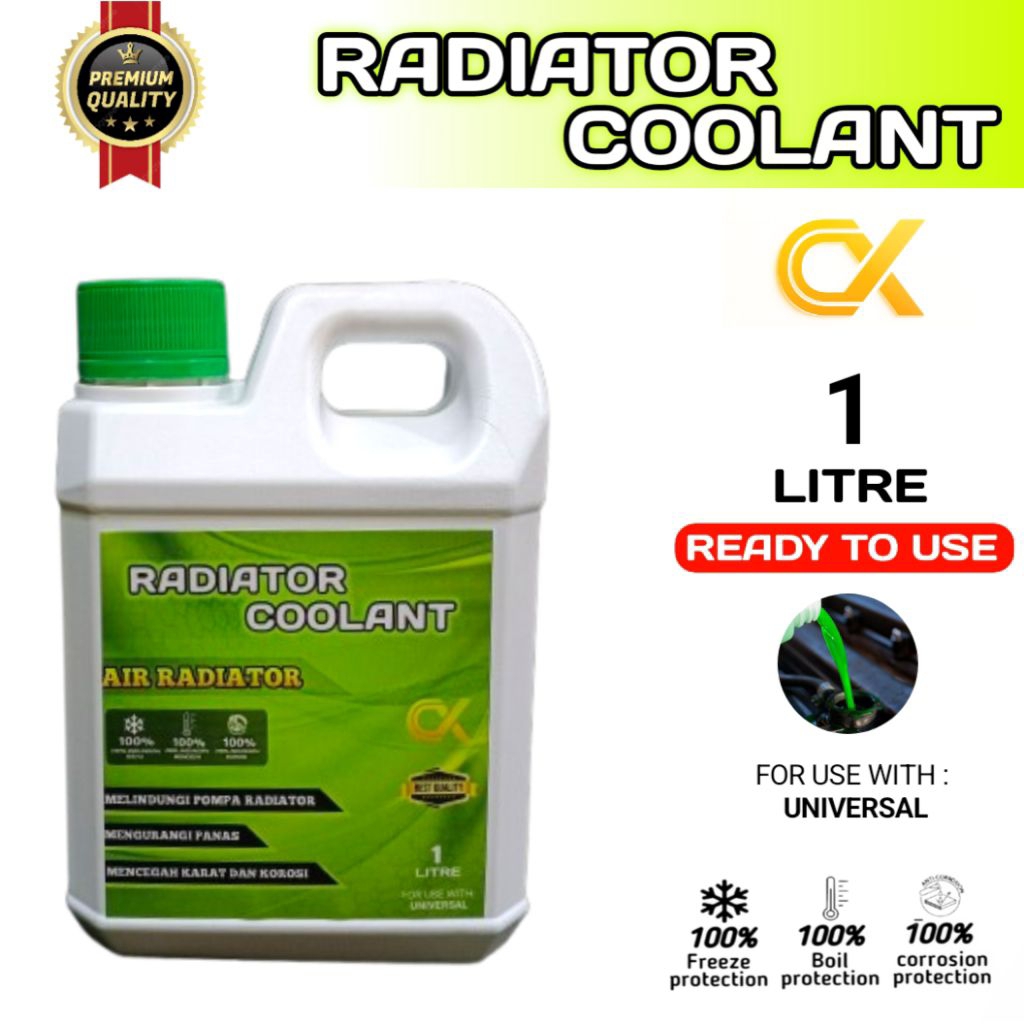 Air Radiator Coolant hijau 1 liter, CX Radiator Coolant