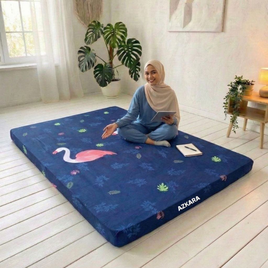 Kasur busa tebal 10 cm muat untuk 1-4 orang
