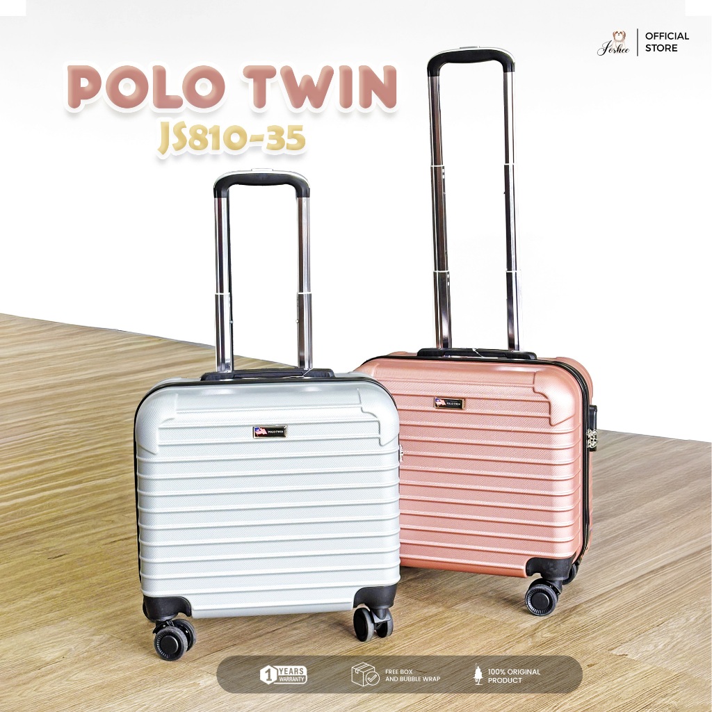 Koper Joshee X Polo Twin Koper T Suitcase Luggage Koper Umroh Tahan Banting Koper Study Tour Busines
