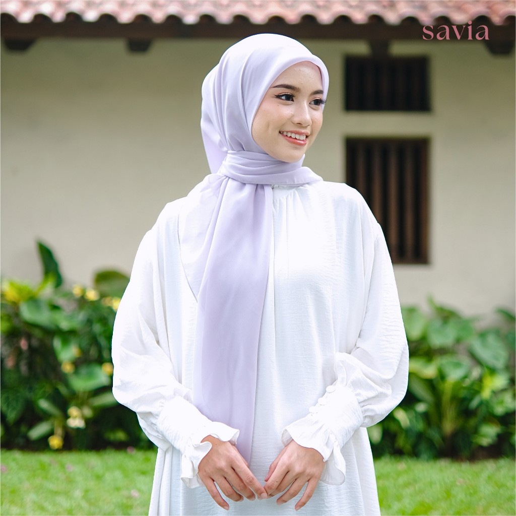 Hijab segi empat Basic scarf premium polycotton anti meleyot 130 warna ukuran 110x110 PART 2 - SAVIA