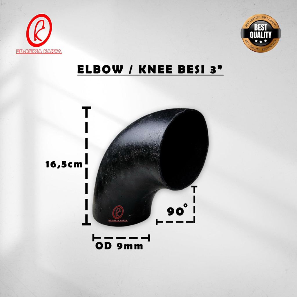 (Promo) Elbow Knee Besi 3inchi | Knei Elbow Besi 3"