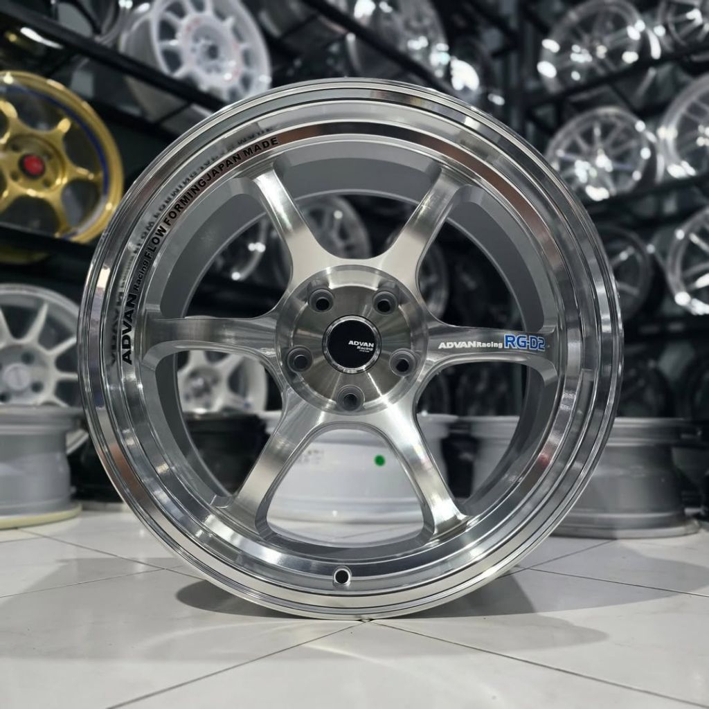 velg advan rg d2 FULL POLIS ring 18 lebar 9,5 velg mobil ring 18 pnp mobil reborn venturer Innova Ze