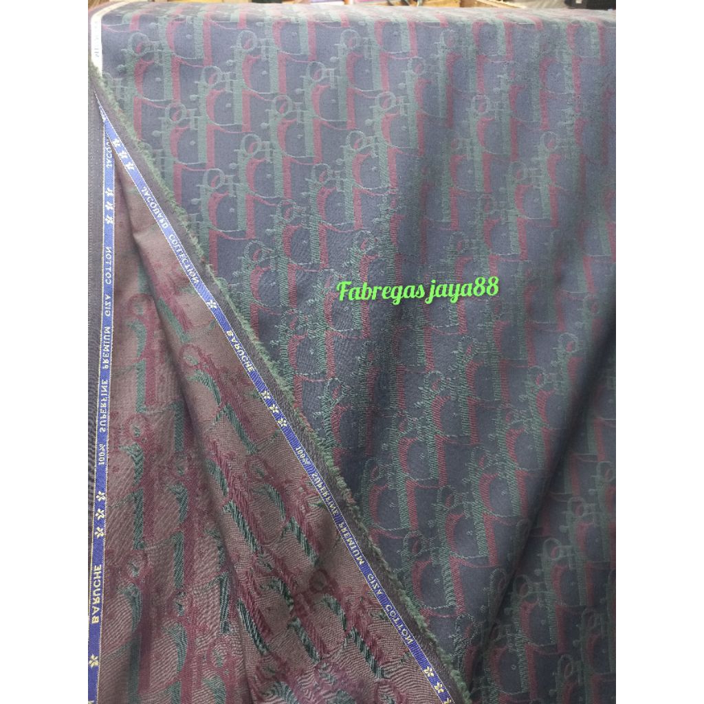 kain kemeja exlusive premium 100% katun giza by soktas monti jaguard