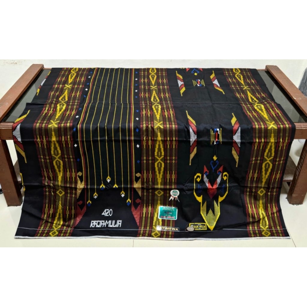 (Terlaris best seller)Sarung tenun Samarinda asli sutra RAJA MULIA 420 EXCLUSIVE SETARA TAMER Songke