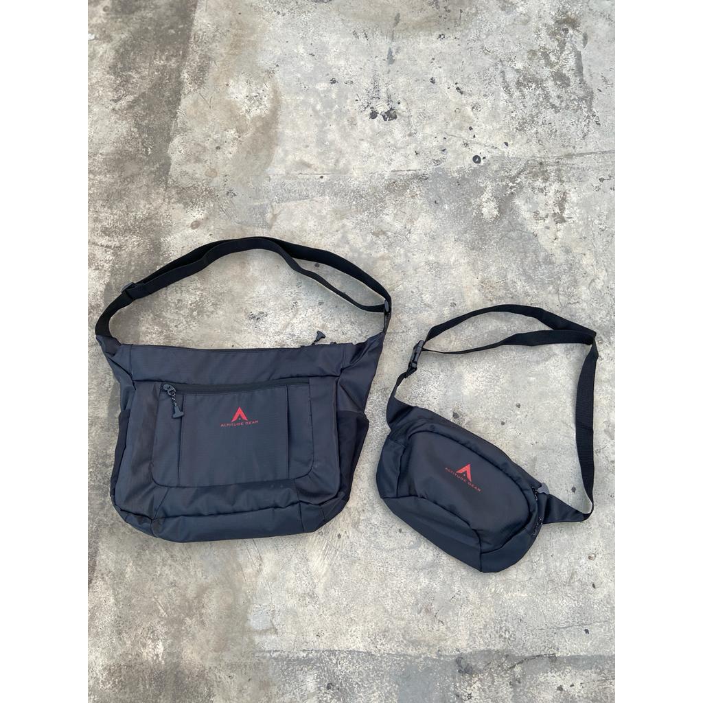 Tas Selempang Altitude Gear Glasiyer / Waistbag Pria dan Wanita 2 in 1 slempang savana