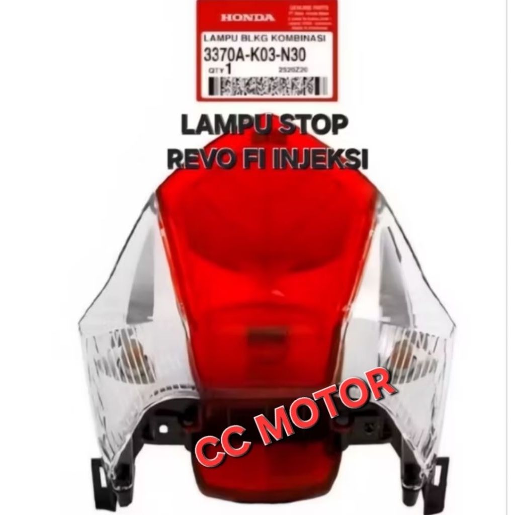 LAMPU STOP STOPLAMP REVO FI INJEKSI 3370A-K03-N30 ORIGINAL