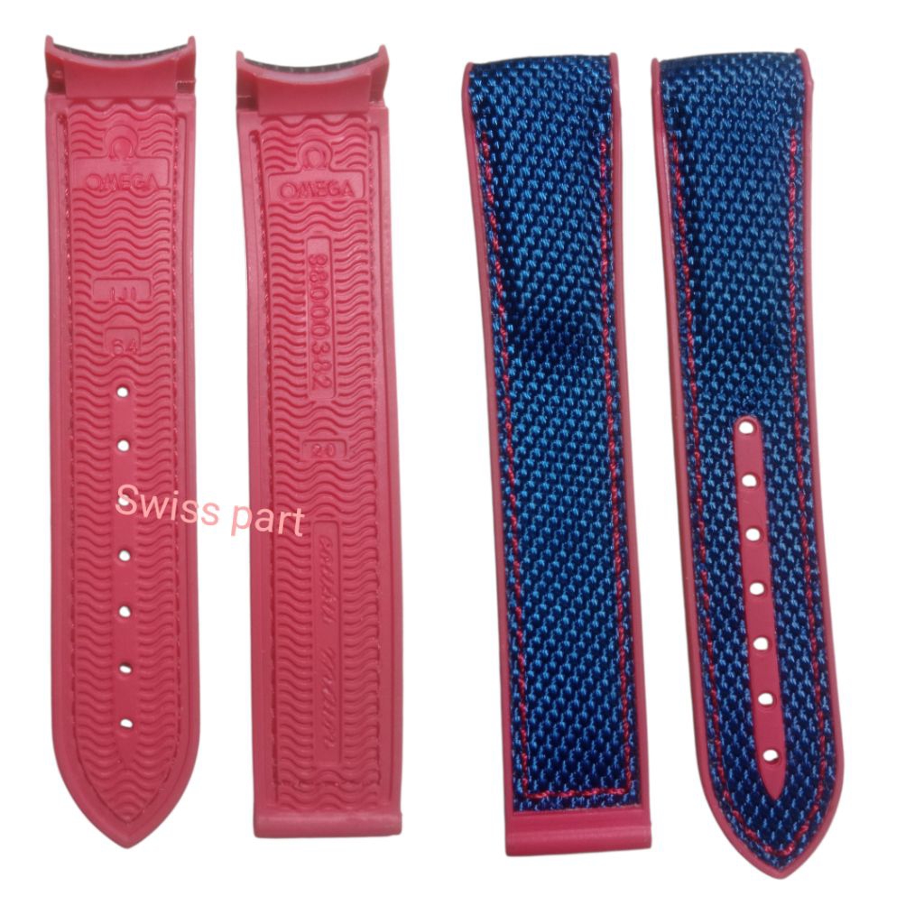 Tali Jam Kain Kanvas Omega Planet Ocean Strap Jam Tangan Nilon Rajut Nyaman dan Tahan lama