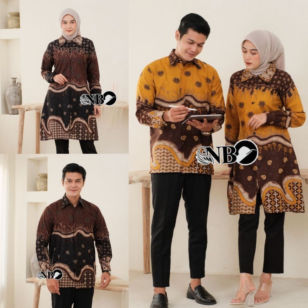 Tunik Atasan Batik Tunik Terbaru Set Pakaian CoupleTerbaru Batik wanita modern