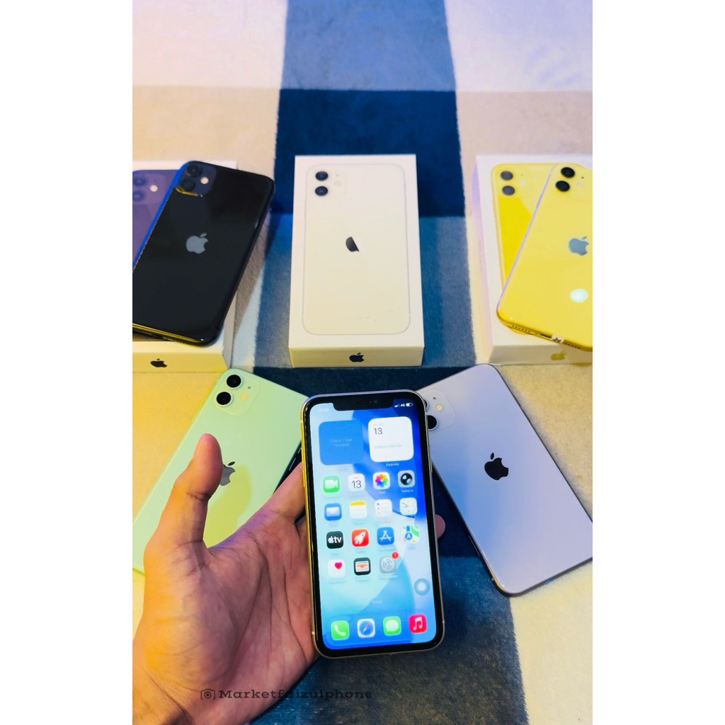 IPHONE 11 128GB Second BEKAS ALL OPERATOR | MULUS NORMAL FULLSET GARANSI INTERNASIONAL