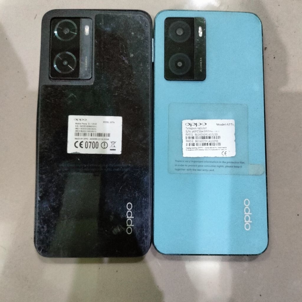 Jual unit oppo A77s Mesin Normal lcd minus Fisik seadanya